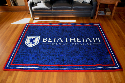 Beta Theta Pi "Spirit" Rug (7'8" x 10'9") - Greek-Rugs.com