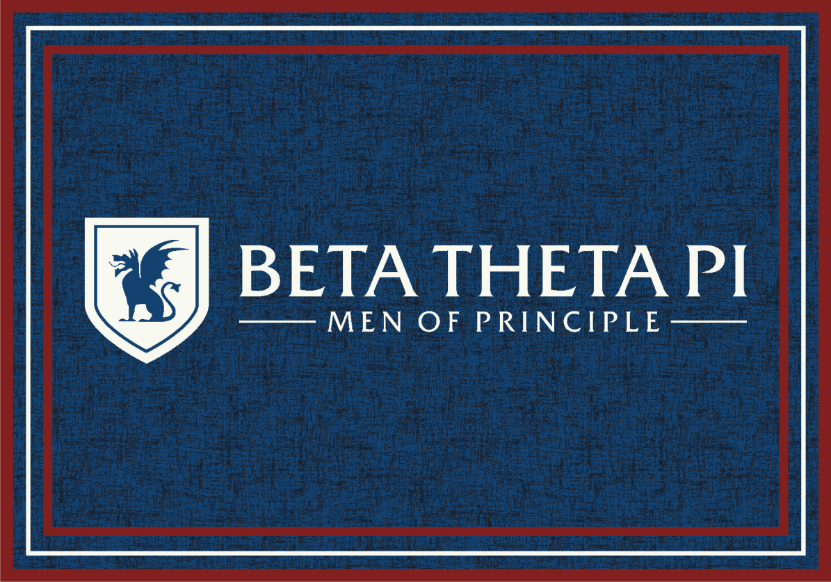 Beta Theta Pi "Spirit" Rug (5'4" x 7'8") - Greek-Rugs.com