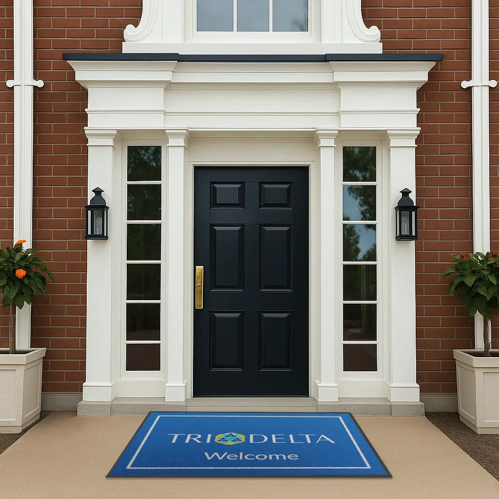 Delta Delta Delta "Welcome" Mat (4' x 6')