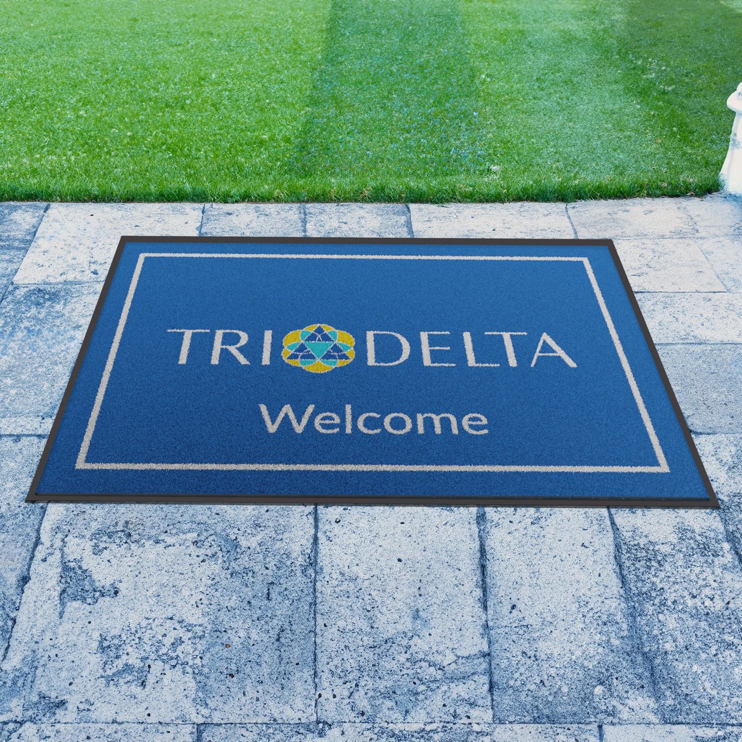 Delta Delta Delta "Welcome" Mat (4' x 6')