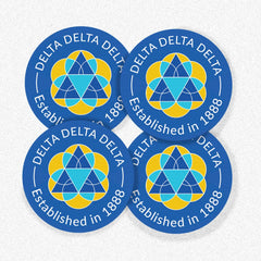 Delta Delta Delta Coaster Set (4 Coasters)