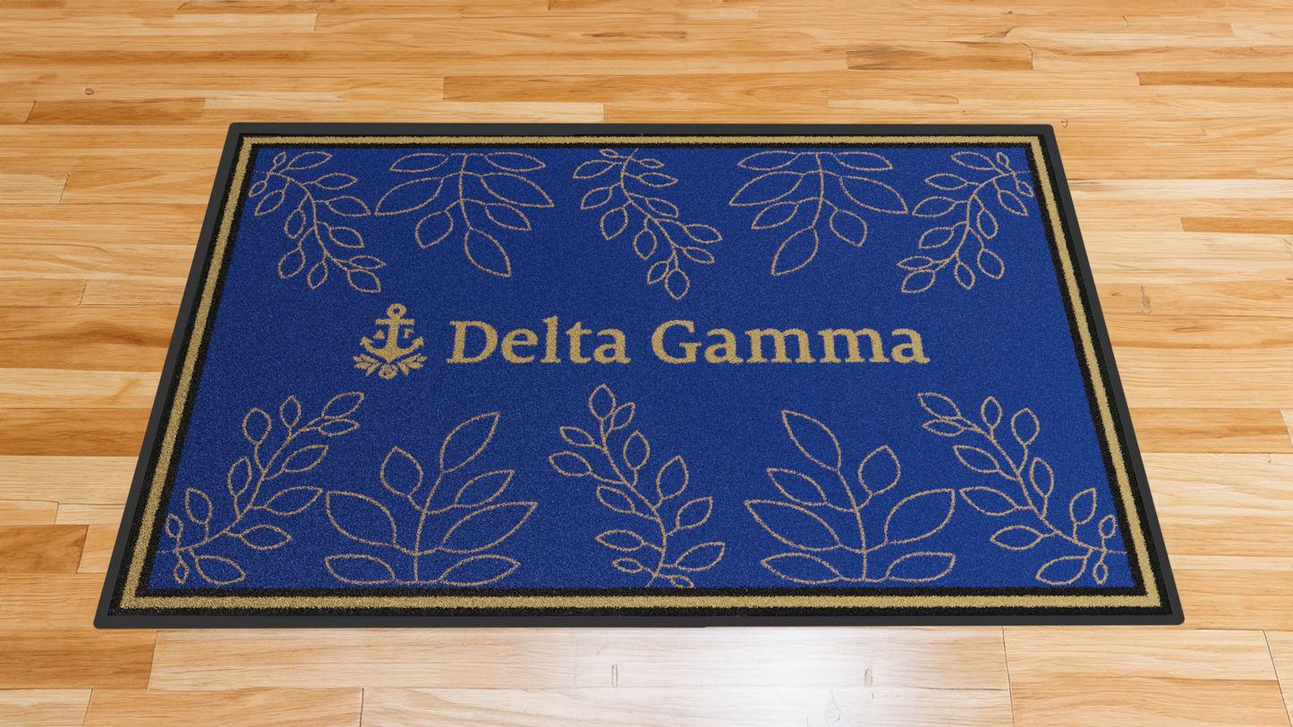 Delta Gamma "Growth" Mat (3' x 4') - Greek-Rugs.com