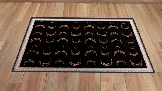 Gamma Phi Beta "Crescents" Mat (5' x 9') - Greek-Rugs.com