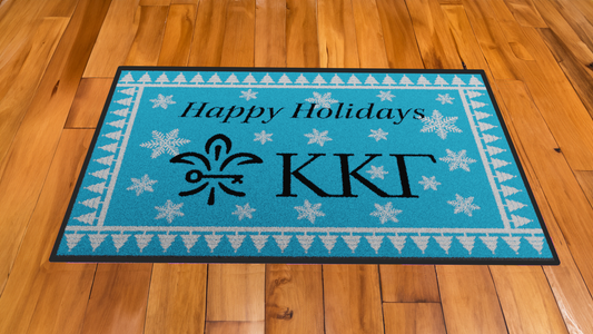 Kappa Kappa Gamma Mat- Winter Themed