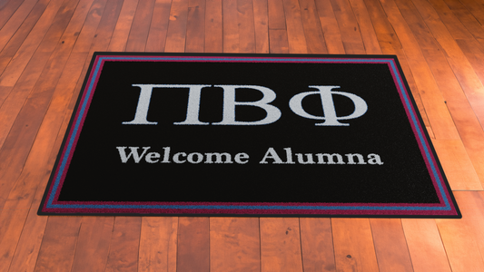 Pi Beta Phi "Alumna" Mat (4' x 6') - Greek-Rugs.com