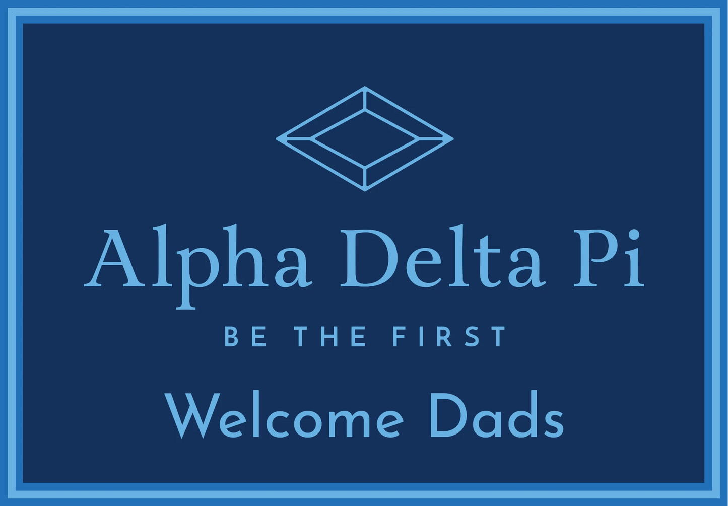 Alpha Delta Pi "Dads" Mat (4' x 6') - Greek-Rugs.com