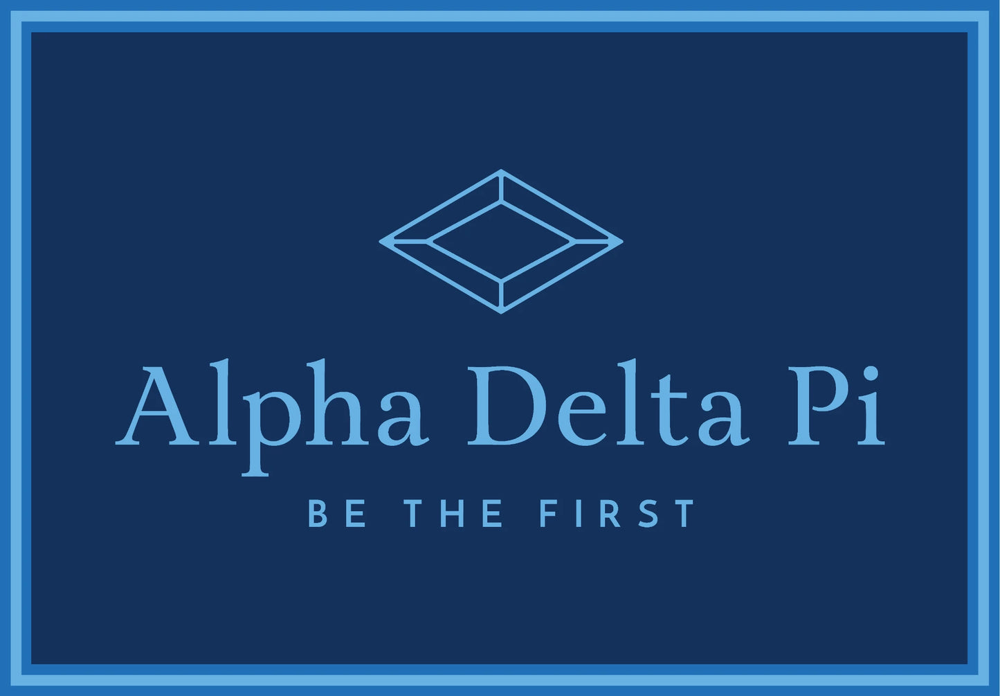 Alpha Delta Pi "Spirit" Mat (2' x 3') - Greek-Rugs.com