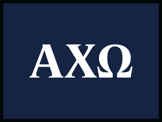 Alpha Chi Omega Mat- White Letters