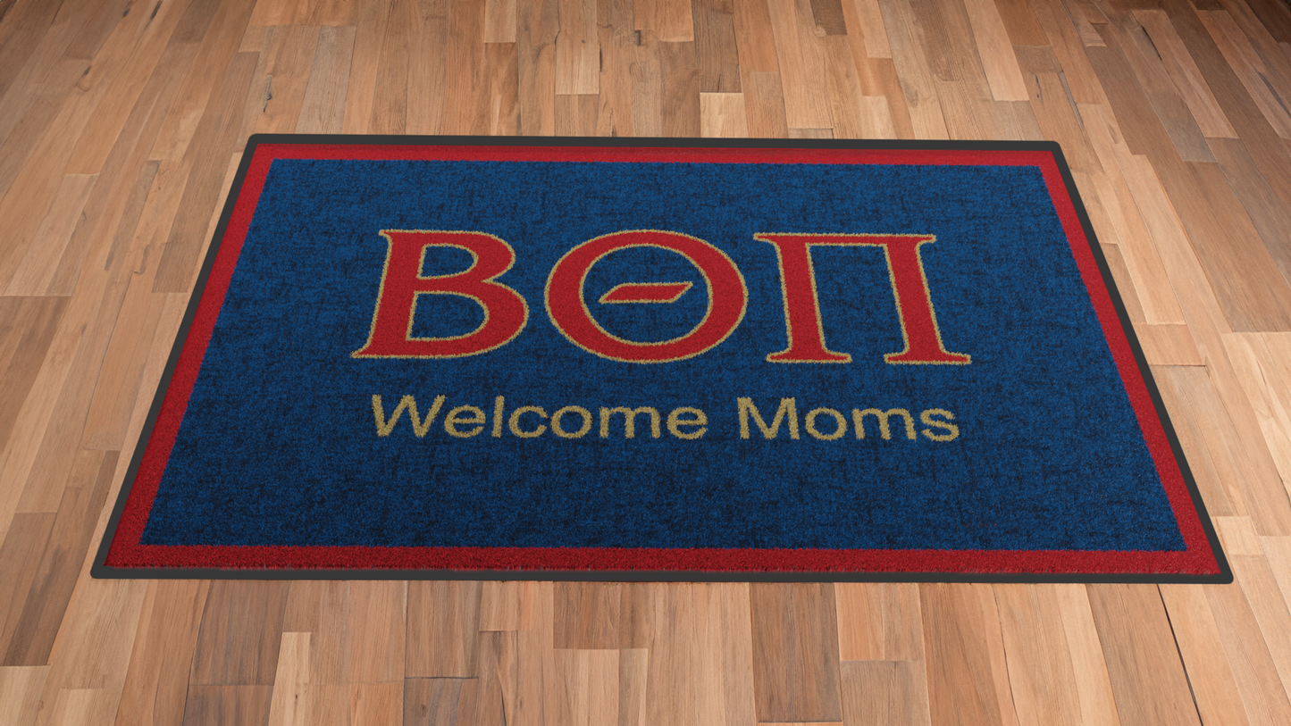Beta Theta Pi "Moms" Mat (4' x 6') - Greek-Rugs.com