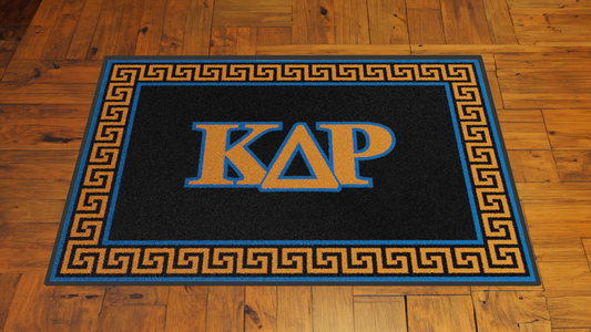 Kappa Delta Rho "Letters" Mat (4' x 6') - Greek-Rugs.com