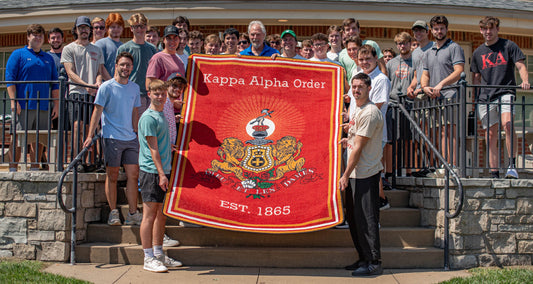 Kappa Alpha Order "Crest" Rug (5'4" x 7'8") - Greek-Rugs.com