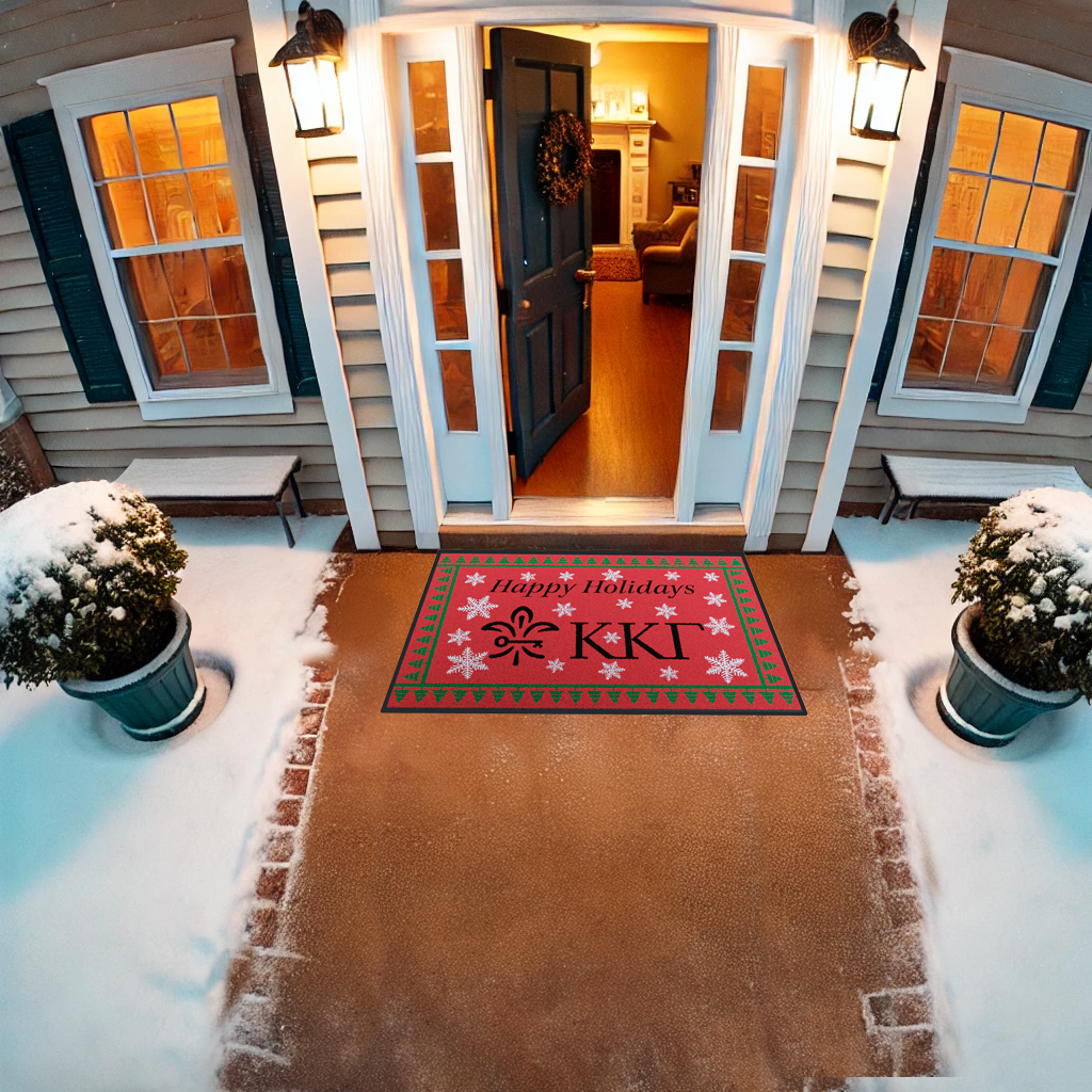 Kappa Kappa Gamma Mat- Winter Themed