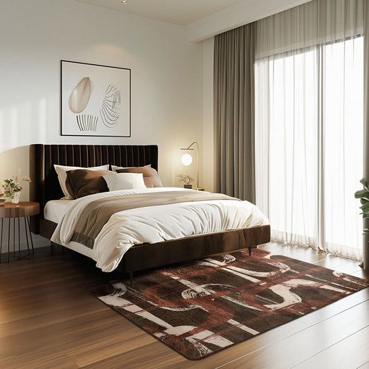 Unbranded Rug- Chocolate Elegance