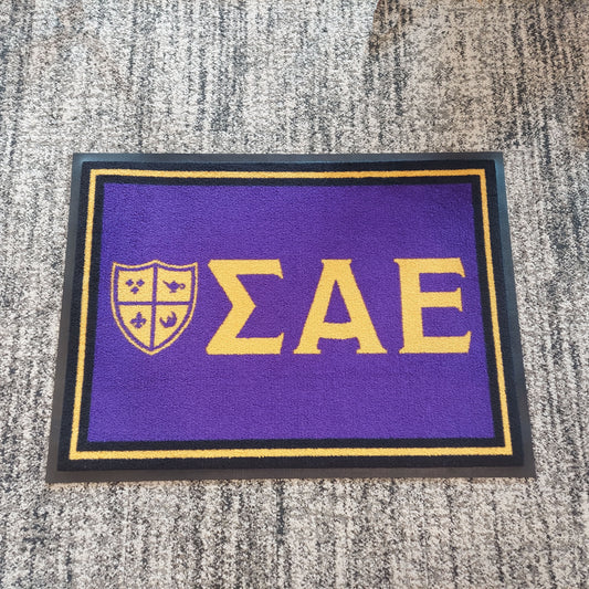 Sigma Alpha Epsilon "Letters" Mat (2' x 3') - Greek-Rugs.com