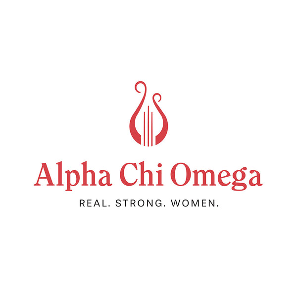 The Alpha Chi Omega Logo in Red and Black