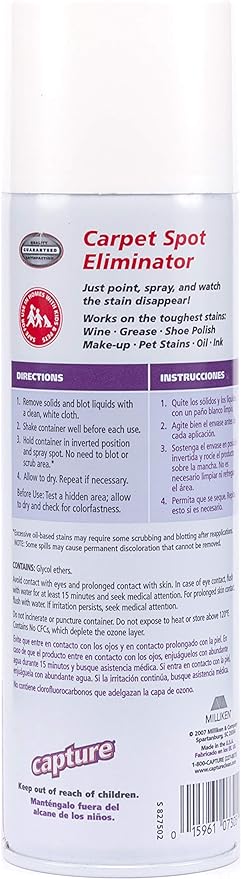 Capture 16 oz. Carpet Spot Eliminator (Pack of 2 Cans) - Greek-Rugs.com