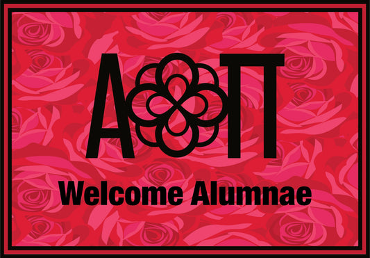 Alpha Omicron Pi Alumnae Mat 4x6 – Greek Rugs