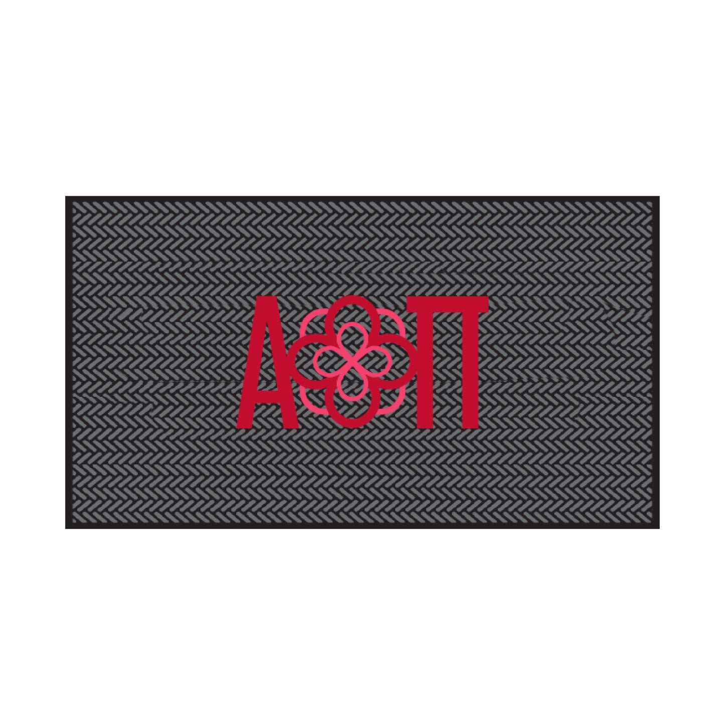 Alpha Omicron Pi Shoe Scraper Mat- Letters