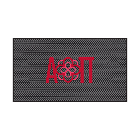 Alpha Omicron Pi Shoe Scraper Mat- Letters