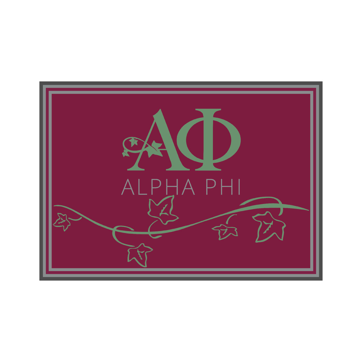 Alpha Prof Mat Alpha Phi Mat- Growth – Greek-Rugs.com