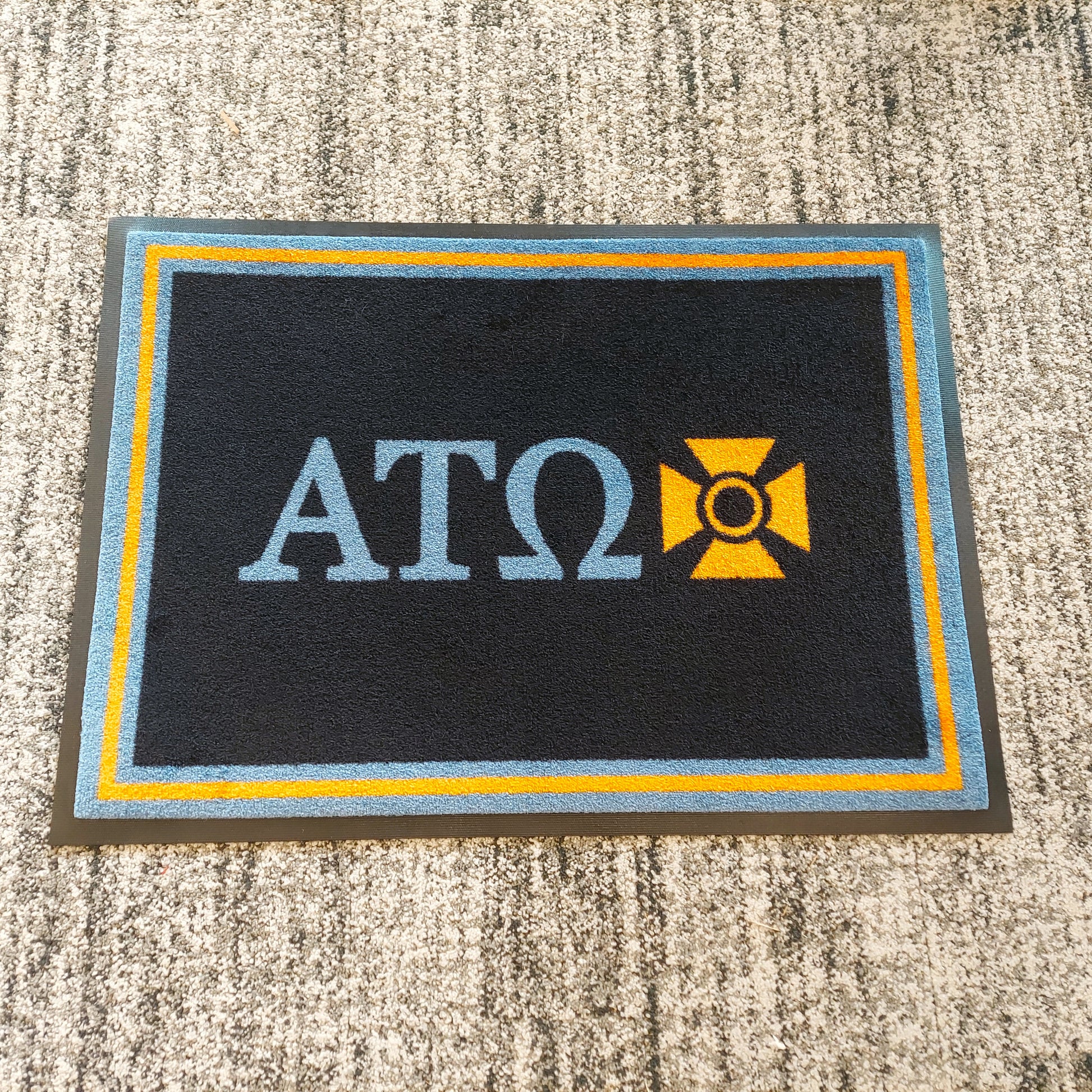 Alpha Tau Omega "Letters" Mat (2' x 3') - Greek-Rugs.com