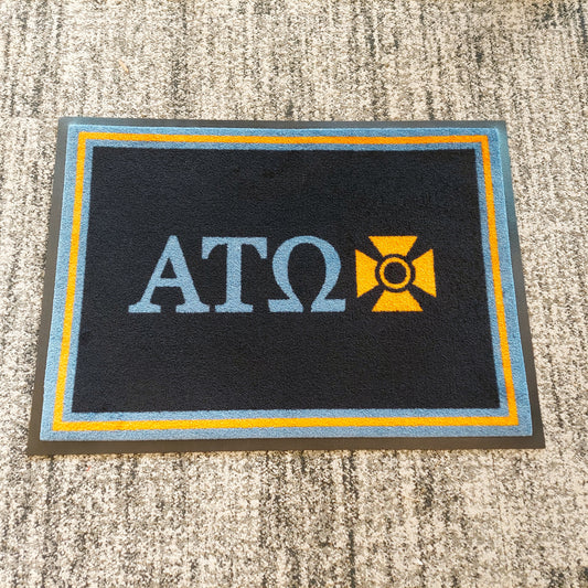 Alpha Tau Omega "Letters" Mat (2' x 3') - Greek-Rugs.com