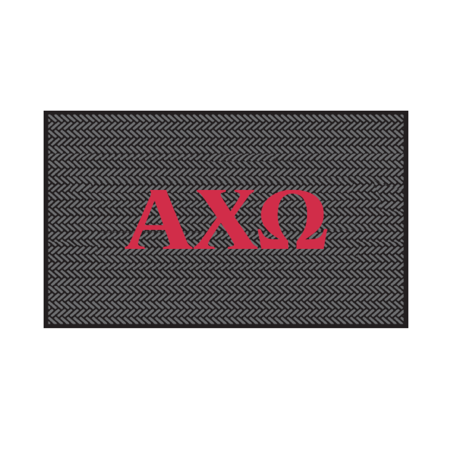 Alpha Chi Omega Shoe Scraper Mat- Letters