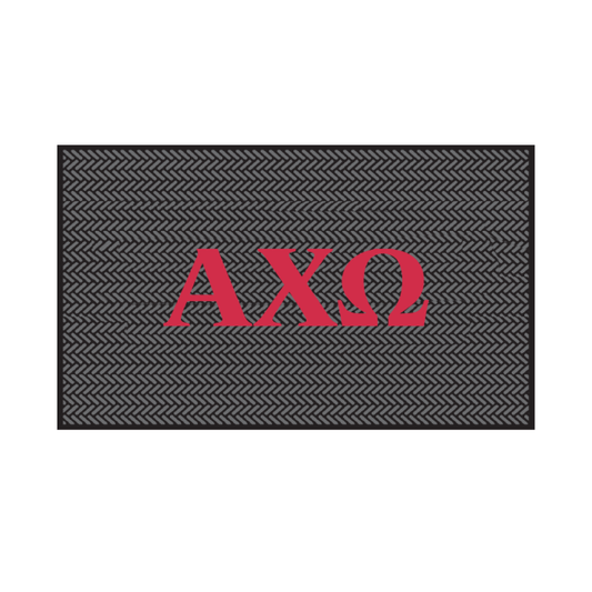 Alpha Chi Omega Shoe Scraper Mat- Letters