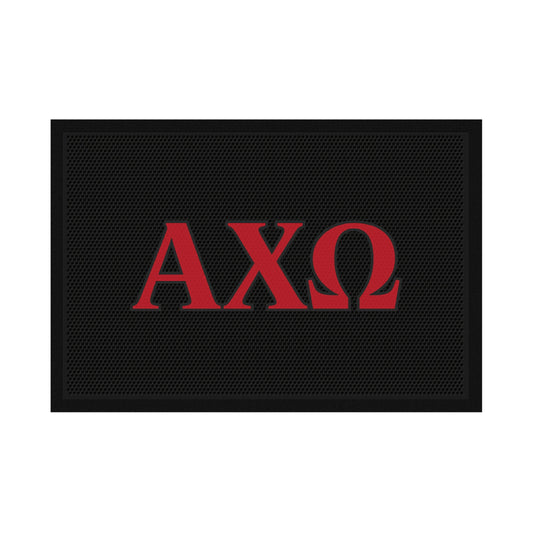 Alpha Chi Omega Scraper Mat- Letters