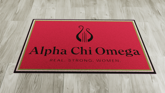 Alpha Chi Omega "Spirit" Rug (5'4" x  7'8")