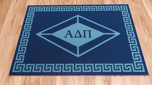 Alpha Delta Pi "Diamond" Rug (5'4" x  7'8") - Greek-Rugs.com