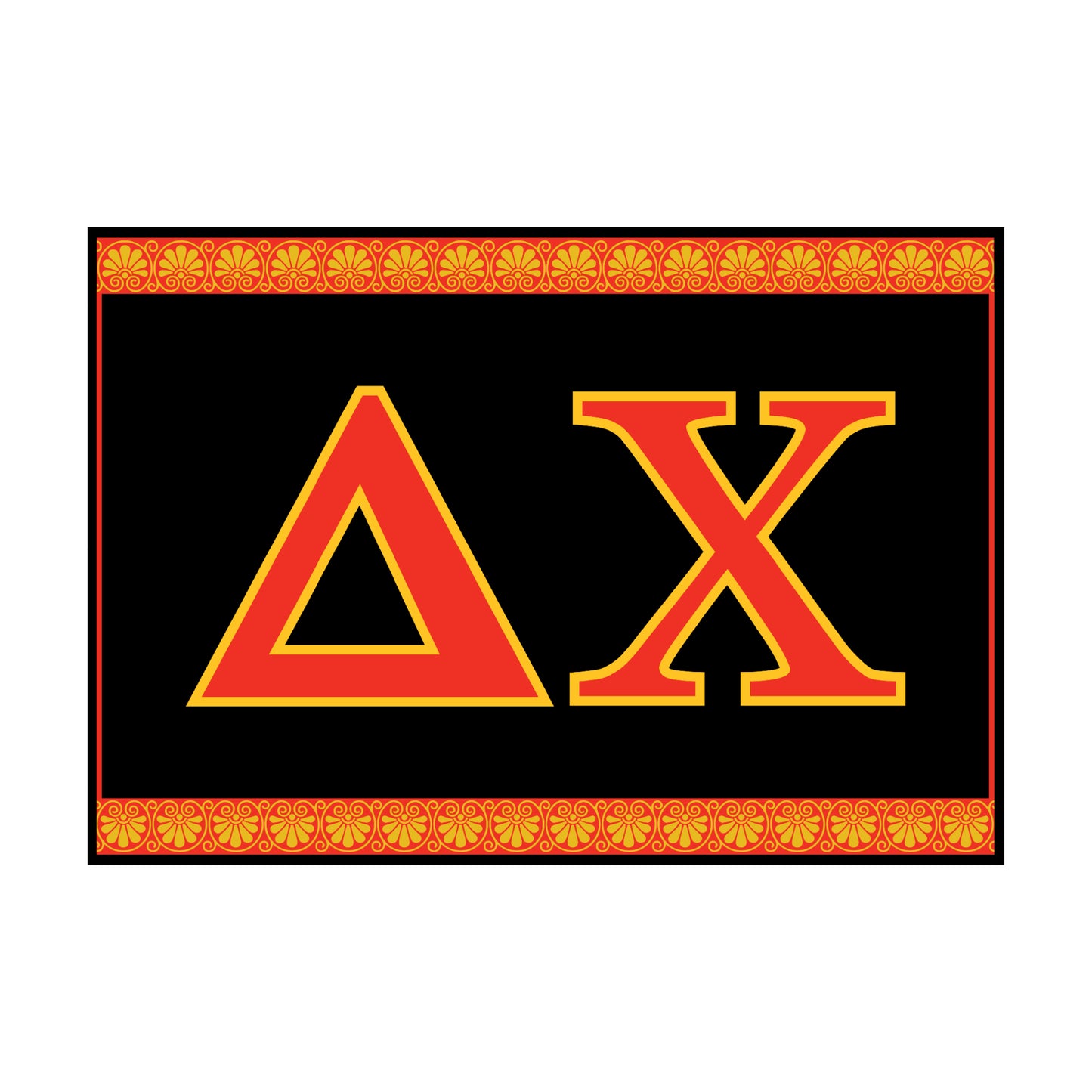 Delta Chi Rug- Letters
