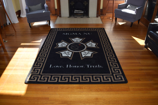 Sigma Nu "Spirit" Rug (3'10" x 5'4") - Greek-Rugs.com