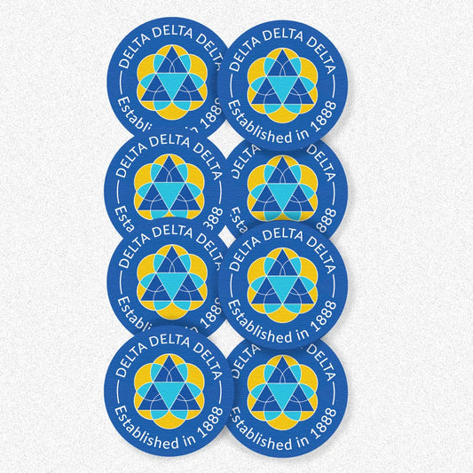 Delta Delta Delta Coaster Set (8 Coasters)