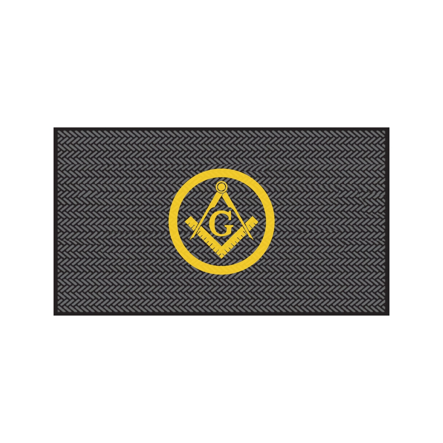 Freemason Scraper Mat- Square & Compass