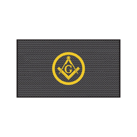 Freemason Scraper Mat- Square & Compass