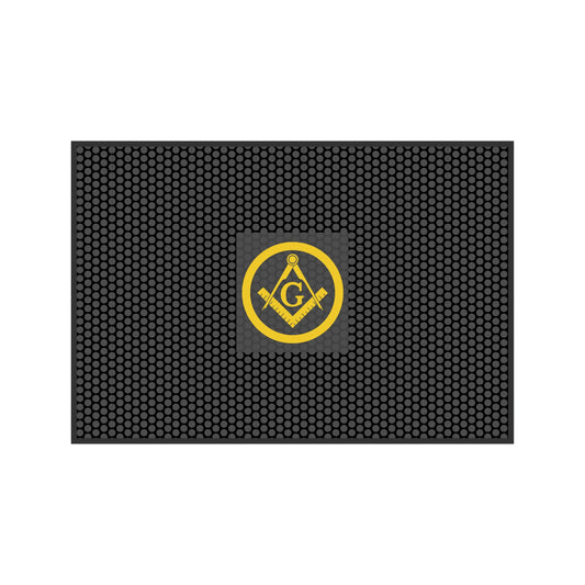 Freemason Scraper Mat- Square & Compass