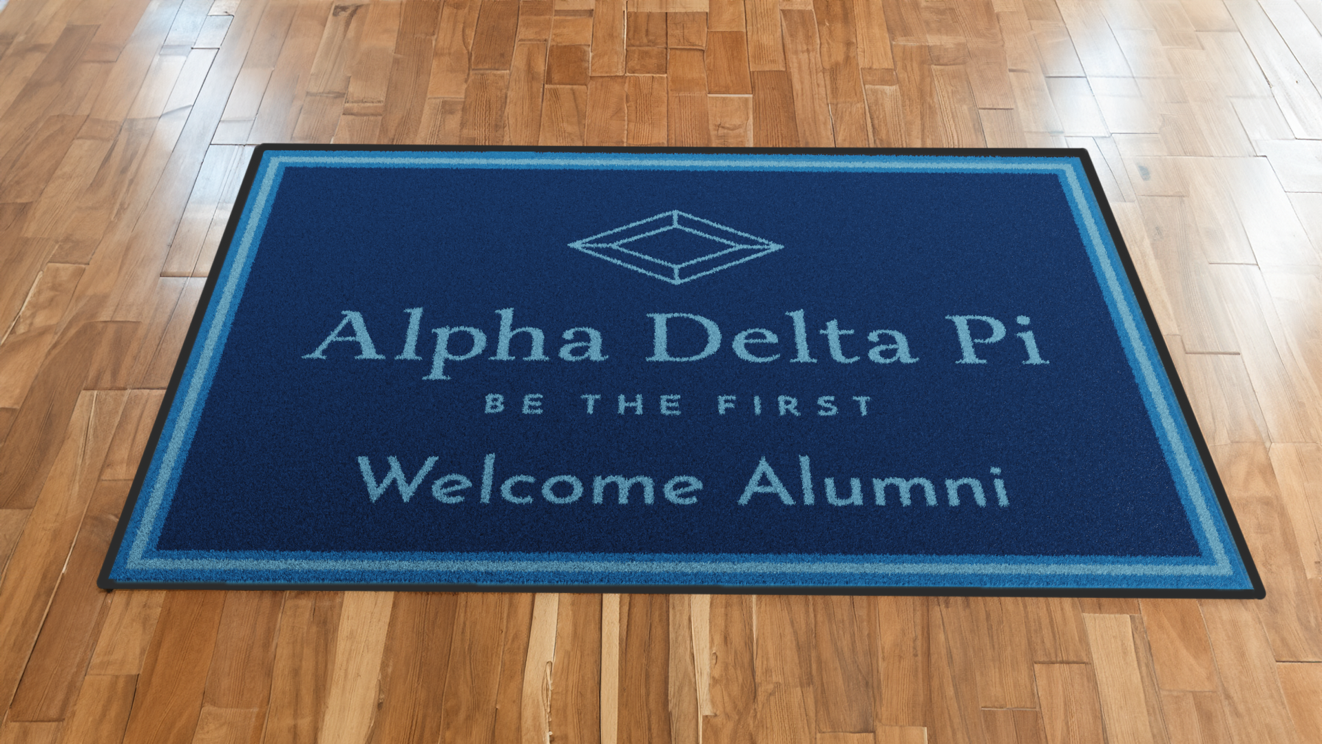 Alpha Delta Pi "Alumni" Mat (4' x 6') - Greek-Rugs.com