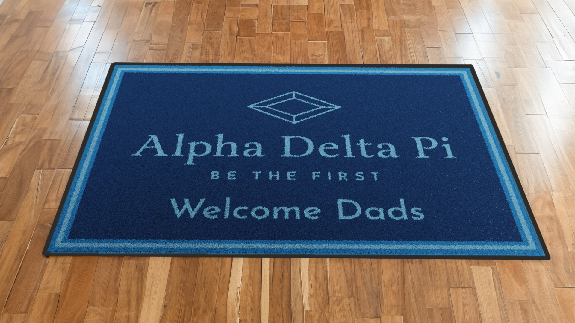 Alpha Delta Pi "Dads" Mat (4' x 6') - Greek-Rugs.com