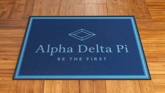 Alpha Delta Pi "Spirit" Mat (3' x 4') - Greek-Rugs.com
