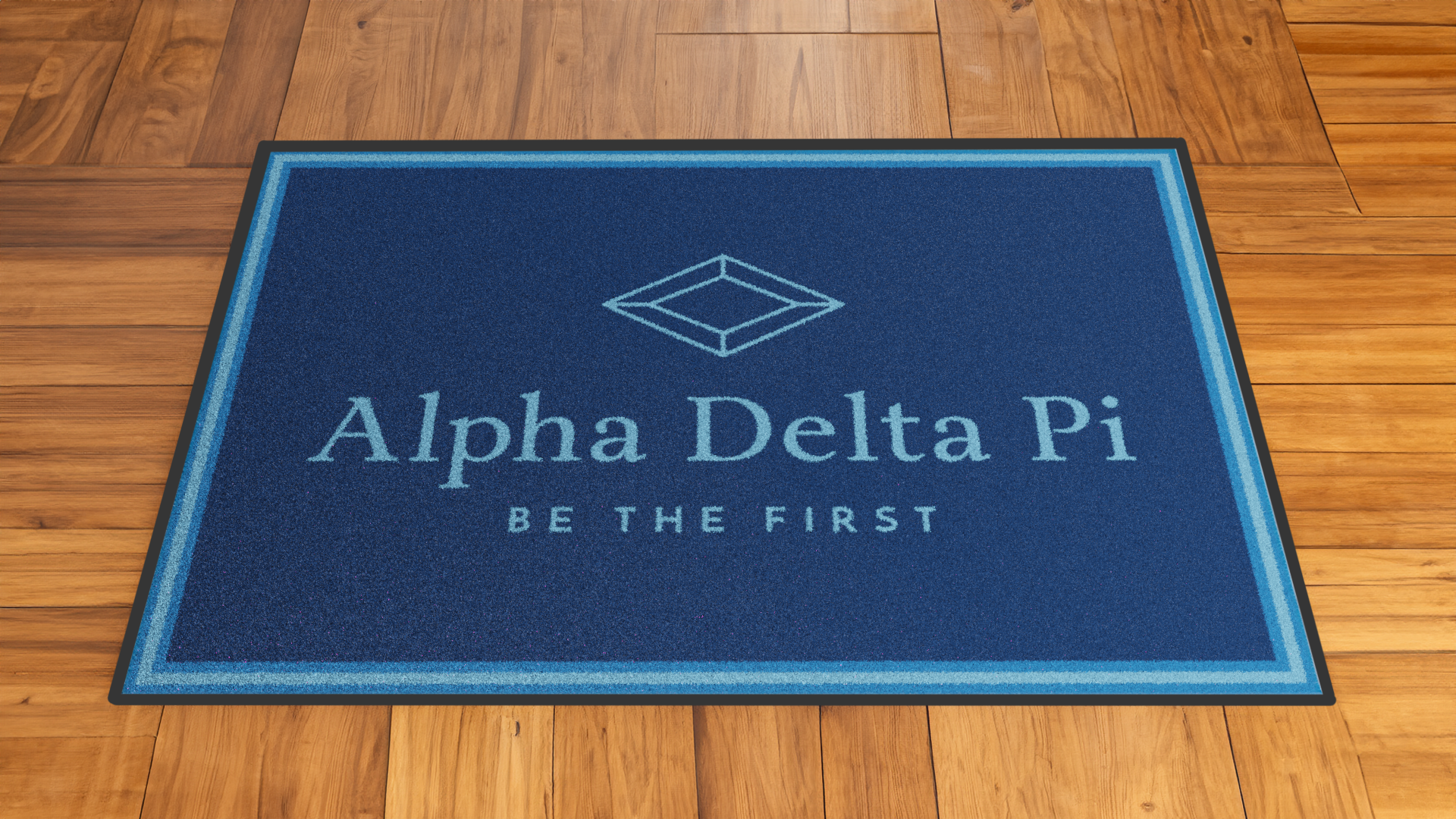 Alpha Delta Pi "Spirit" Mat (4' x 6') - Greek-Rugs.com
