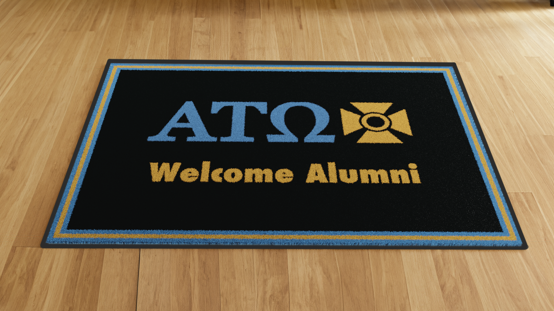 Alpha Tau Omega "Alumni" Mat (4' x 6') - Greek-Rugs.com