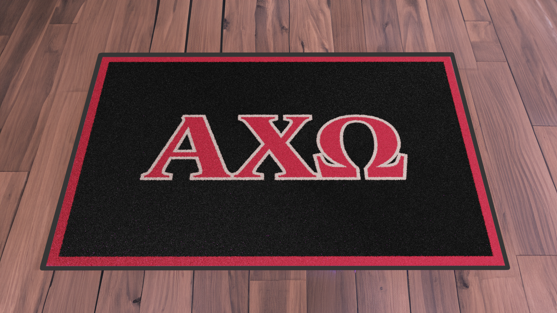 Alpha Chi Omega "Letters" Mat (3' x 4') - Greek-Rugs.com