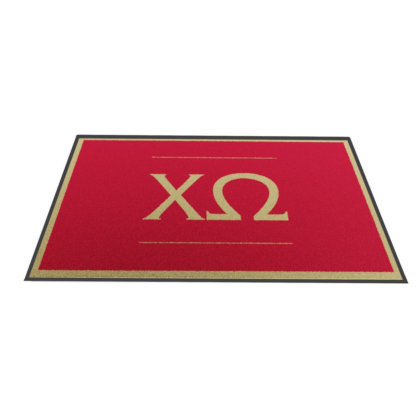 Chi Omega "Yellow Letters" Mat (3' x 4')