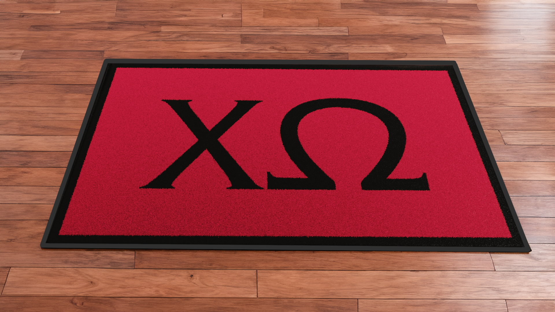 Chi Omega "Letters" Mat (2' x 3') - Greek-Rugs.com