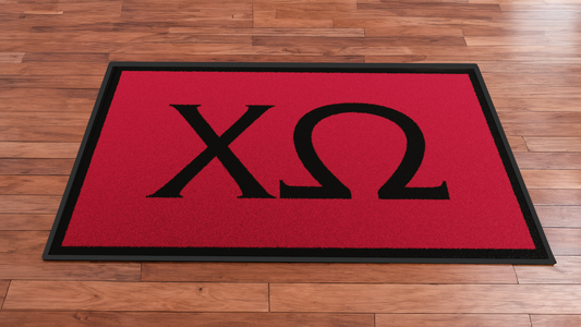 Chi Omega "Letters" Mat (2' x 3')