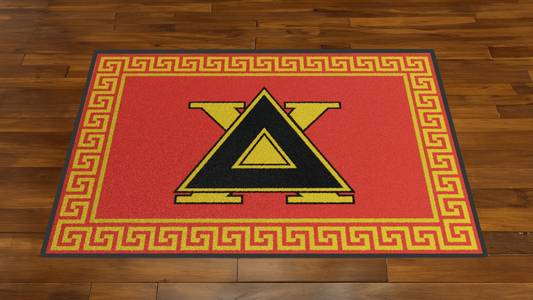 Delta Chi "Badge" Mat (2' x 3') - Greek-Rugs.com