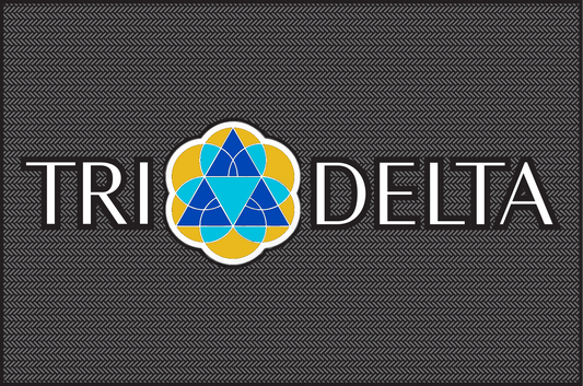 Delta Delta Delta Shoe Scraper Outdoor Mat (4' x 6')