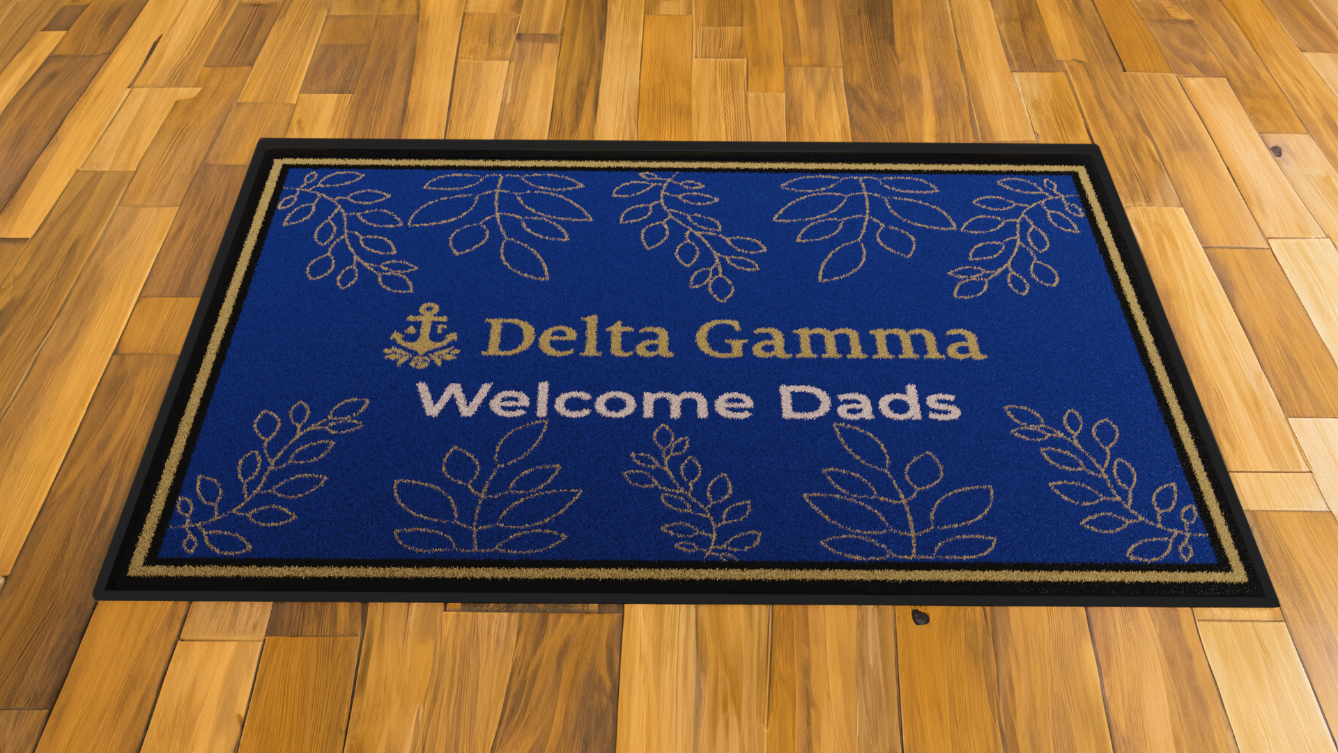 Delta Gamma "Dads" Mat (4' x 6') - Greek-Rugs.com
