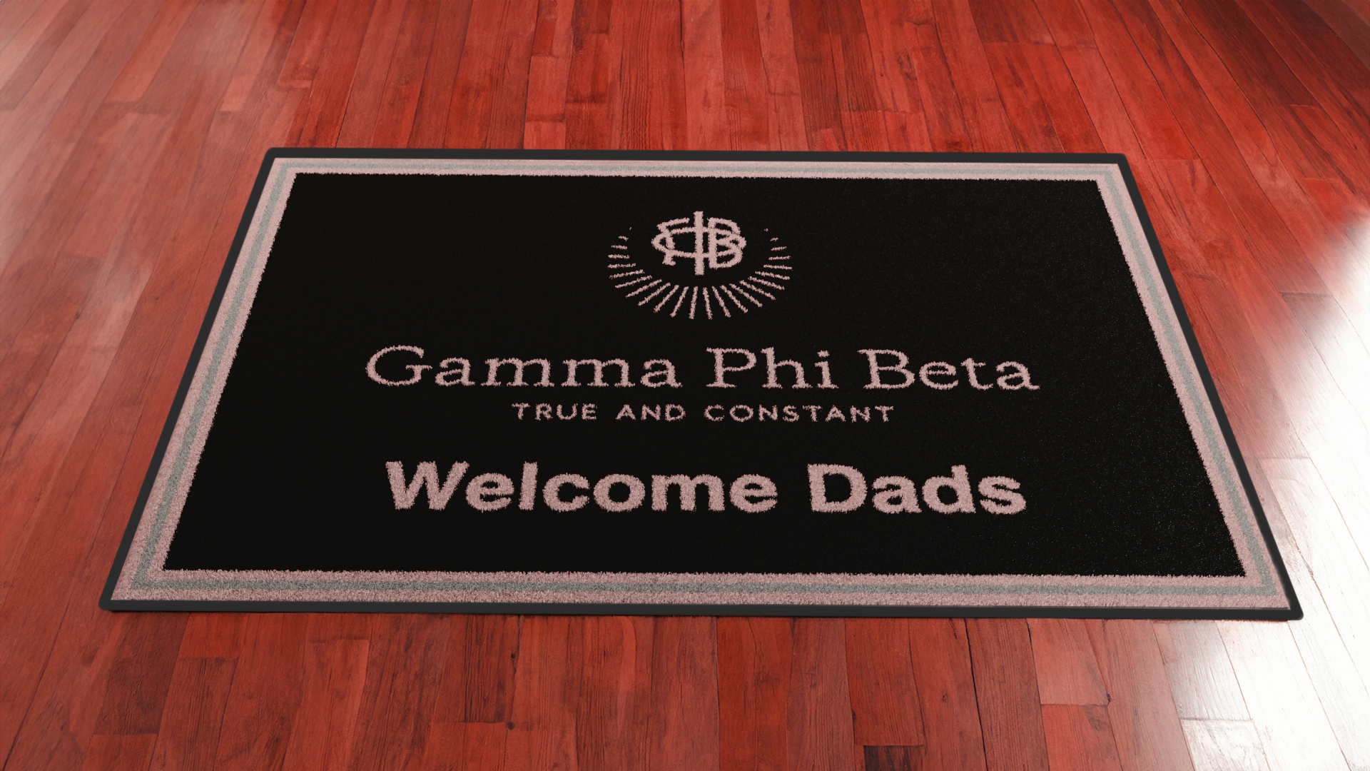 Gamma Phi Beta "Dads" Mat (4' x 6') - Greek-Rugs.com